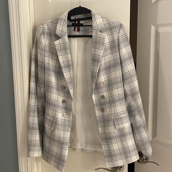 Tommy Hilfiger Windowpane Check Double-breasted jacket/ blazer - Picture 3 of 7
